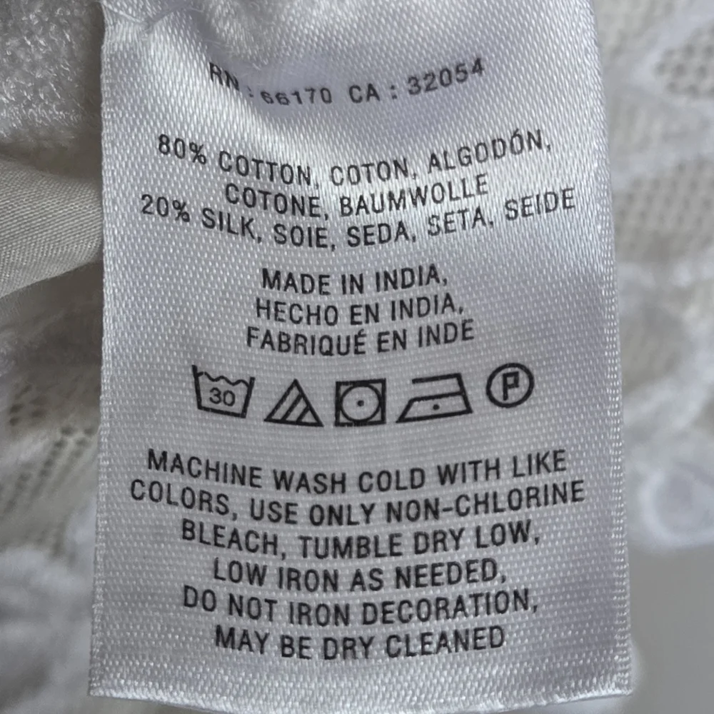 Anthropologie Maeve Cream Silk Embroidered Lace Women's Boho Feminine Fairy Top